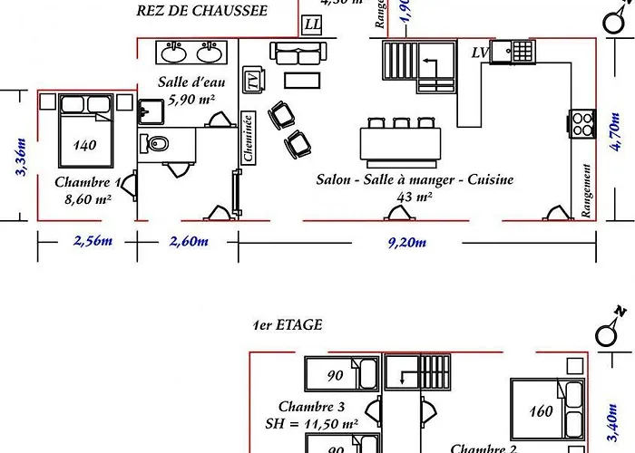 Holiday home Gite Gites De France - La P'Tite Mouette Saint-Martin-aux-Buneaux